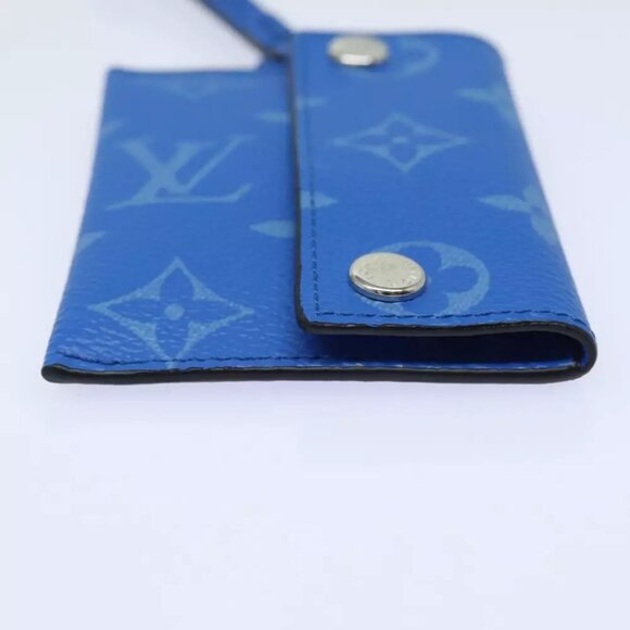 LOUIS VUITTON Monogram Pockets On Strap Card Case Blue - Picture 6 of 6